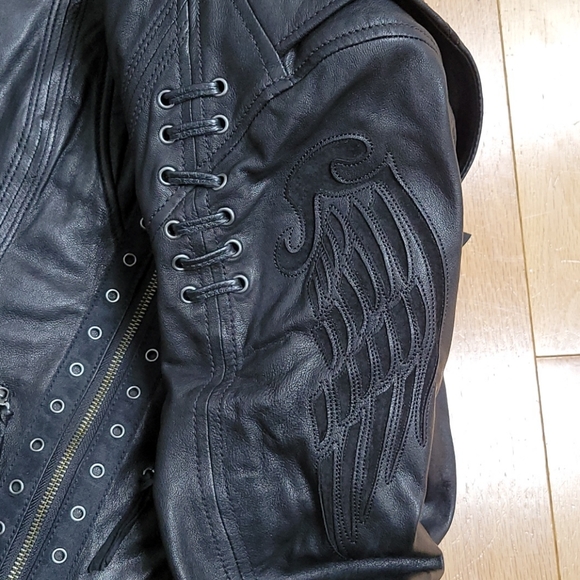Harley Davidson Leather Riding Jacket - Picture 8 of 14